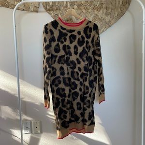 Francesca’s Leopard Sweater Dress
